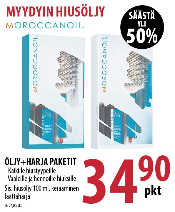 Moroccanoil paketti harja 3490 500 A4